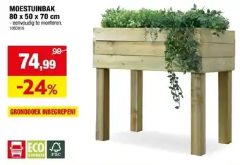 Hubo MOESTUINBAK 80 x 50 x 70 cm aanbieding