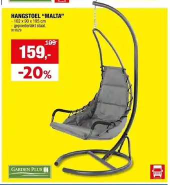 Hubo HANGSTOEL “MALTA” aanbieding