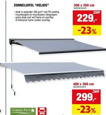 Hubo ZONNELUIFEL “HELIOS” aanbieding