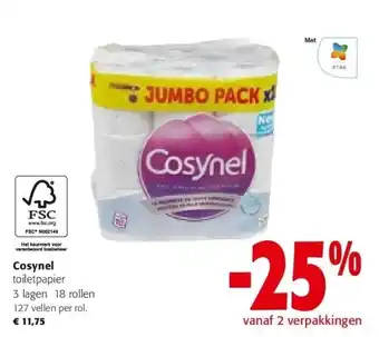 Colruyt Cosynel toiletpapier aanbieding