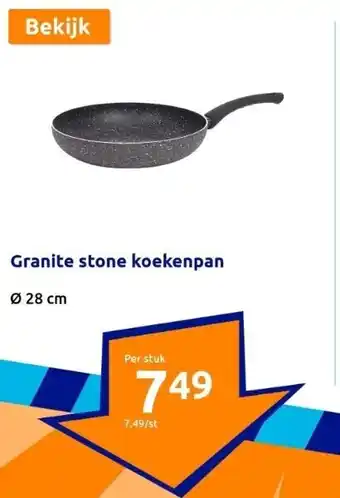 Action Granite stone koekenpan aanbieding