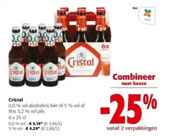 Colruyt Cristal 0,0 % vol alcoholvrij bier of 5 % vol aanbieding