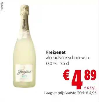 Colruyt Freixenet alcoholvrije schuimwijn 0,0% 75 cl aanbieding