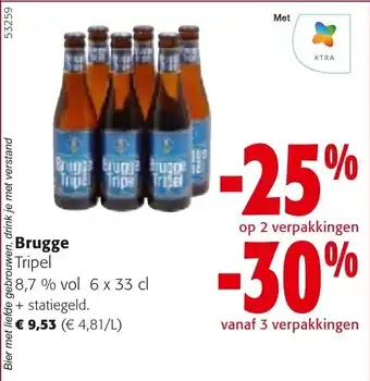 Colruyt Brugge Tripel 8,7% vol 6 x 33cl aanbieding