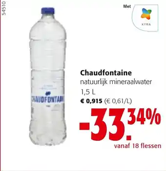 Colruyt Chaudfontaine natuurlijk mineraalwater 1,5L aanbieding