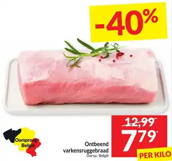 Intermarché Ontbeend varkensruggebraad aanbieding