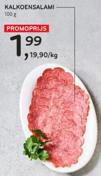 Alvo KALKOENSALAMI 100g aanbieding