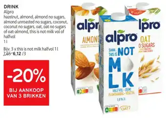 Alvo DRINK Alpro aanbieding