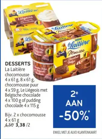 Alvo DESSERTS La Laitière aanbieding