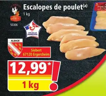 Norma Escalopes de poulet 1kg aanbieding