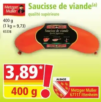 Norma Saucisse de viande 400g aanbieding