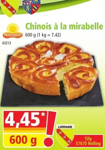 Norma Chinois à la mirabelle 600g aanbieding