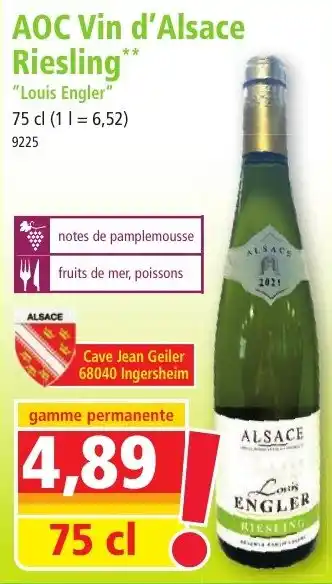 Norma AOC Vin d'Alsace Riesling 75cl aanbieding