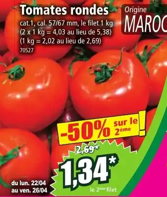 Norma Tomates rondes aanbieding