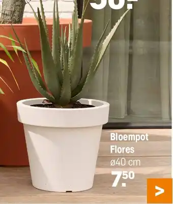 Kwantum Bloempot Flores 40 cm aanbieding