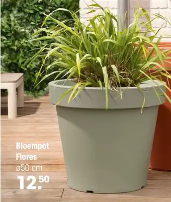 Kwantum Bloempot Flores 50 cm aanbieding