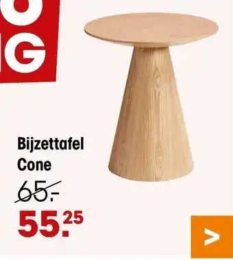 Kwantum Bijzettafel Cone aanbieding