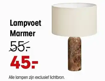 Kwantum Lampvoet Marmer aanbieding