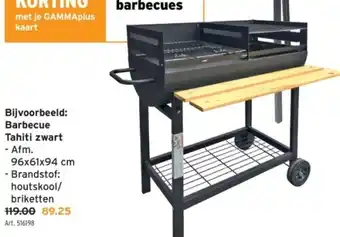 GAMMA Barbecue Tahiti zwart aanbieding