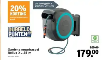 GAMMA Gardena muurhaspel Rollup XL 35 m aanbieding