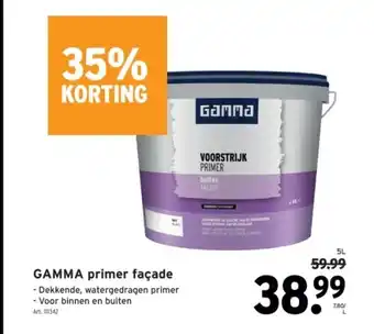 GAMMA GAMMA primer façade aanbieding