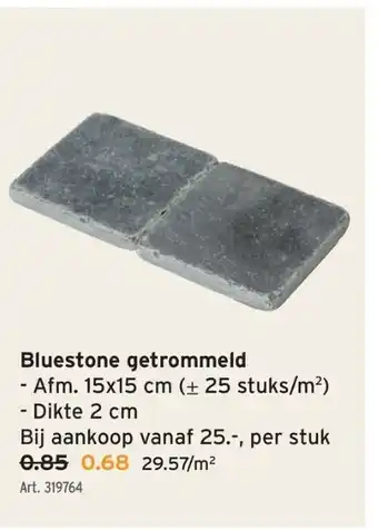 GAMMA Bluestone getrommeld aanbieding