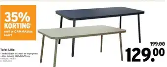 GAMMA Tafel Lille aanbieding