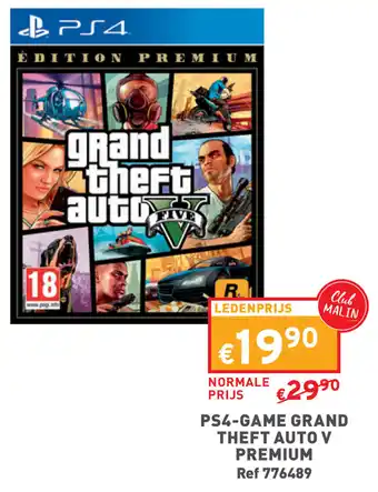 Trafic PS4-GAME GRAND THEFT AUTO V PREMIUM aanbieding