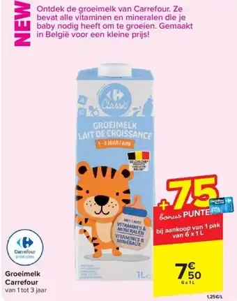 Carrefour Groeimelk Carrefour aanbieding