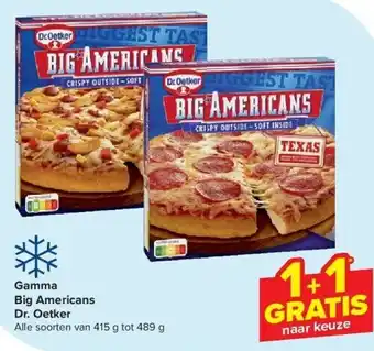 Carrefour Gamma Big Americans Dr. Oetker aanbieding