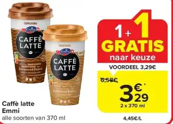 Carrefour Ca è latte Emmi aanbieding