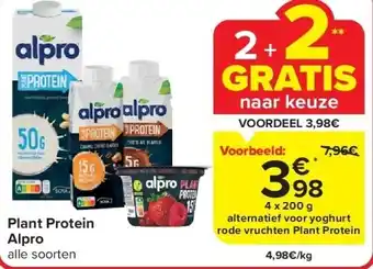 Carrefour Plant Protein Alpro aanbieding