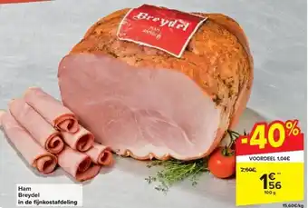 Carrefour Ham Breydel in de fi jnkostafdeling aanbieding
