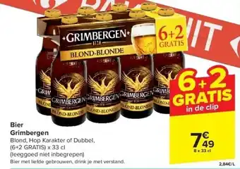 Carrefour Bier Grimbergen aanbieding