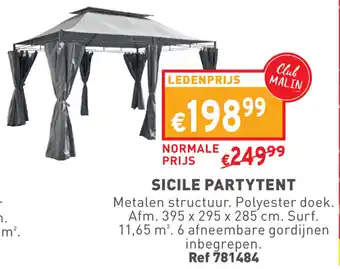 Trafic SICILE PARTYTENT aanbieding