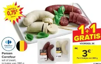 Carrefour Pensen Per 2 bakjes van 280 g aanbieding