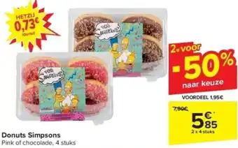 Carrefour Donuts Simpsons aanbieding