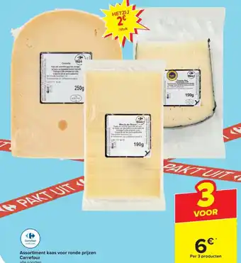 Carrefour Assortiment kaas voor ronde prijzen aanbieding