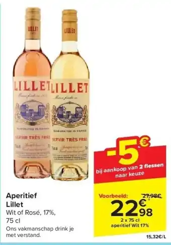 Carrefour Aperitief Lillet aanbieding
