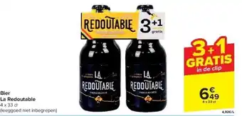 Carrefour Bier La Redoutable aanbieding