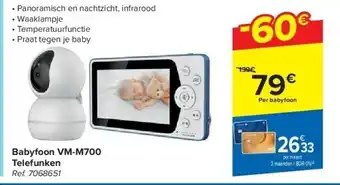 Carrefour Babyfoon VM-M700 Telefunken aanbieding