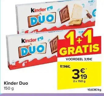 Carrefour Kinder Duo aanbieding