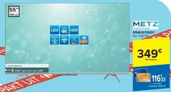 Carrefour METZ UHD 4K LED TV aanbieding