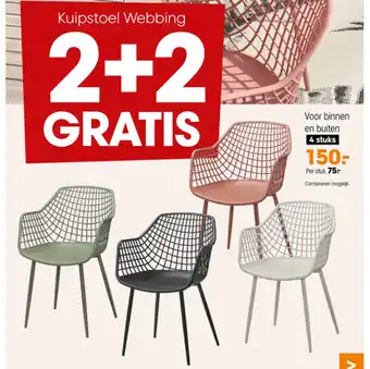 Kwantum Kuipstoel Webbing aanbieding