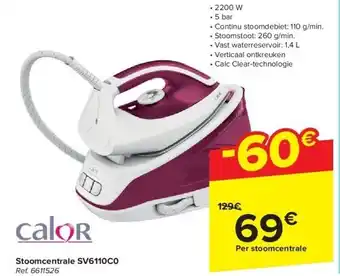 Carrefour Stoomcentrale SV6110C0 aanbieding