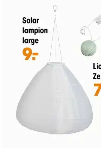 Kwantum Solar lampion large aanbieding