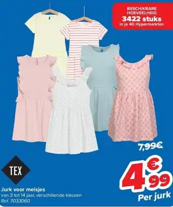 Carrefour Jurk voor meisjes aanbieding