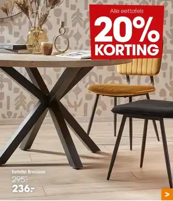 Kwantum Eettafel Bressano aanbieding