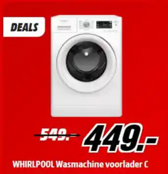 MediaMarkt Whirlpool Wasmachine voorlader C aanbieding