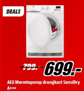 MediaMarkt AEG Warmtepompdroger SensiDry A+++ aanbieding